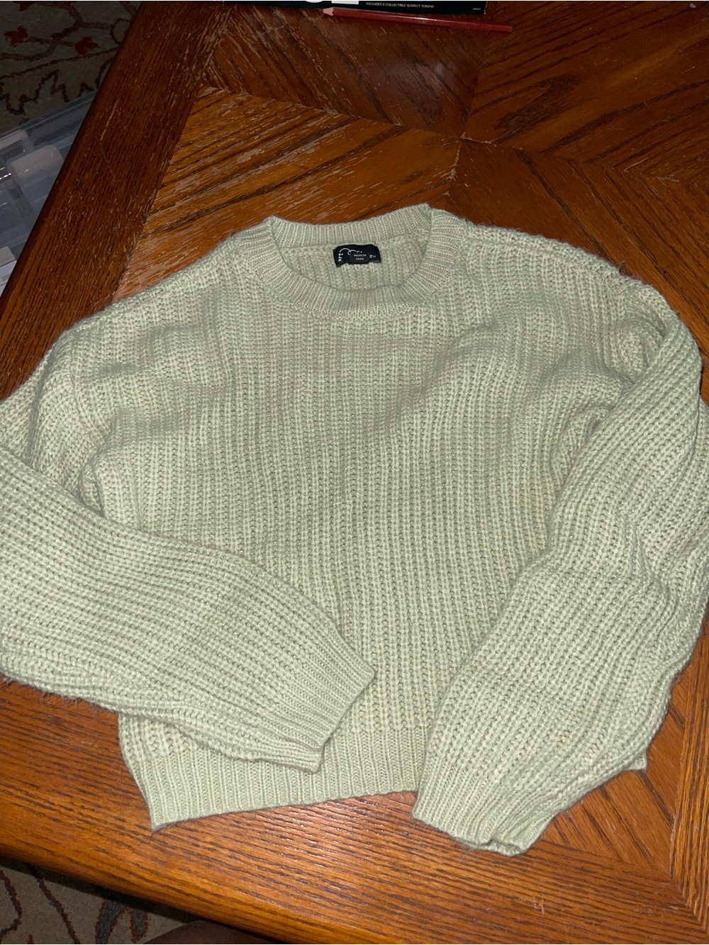 art class Sage Green Knit Crewneck Sweater